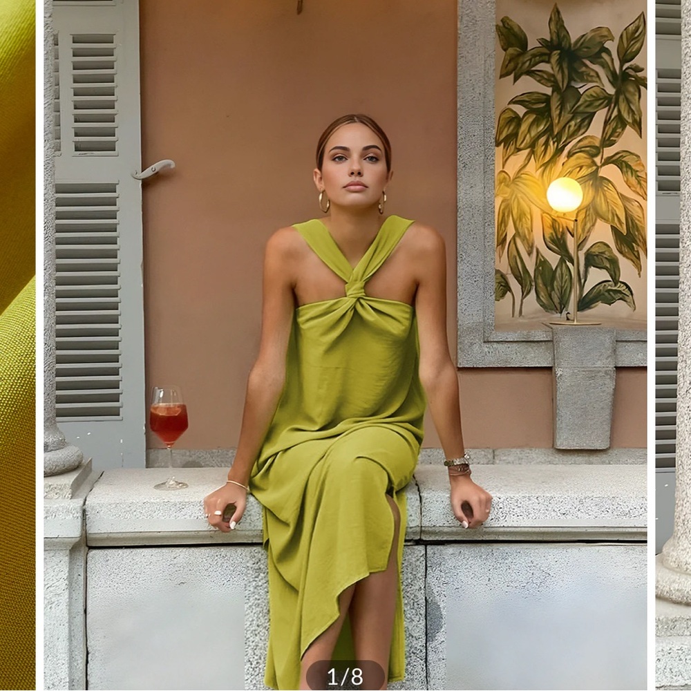 Commense Green Maxi Dress